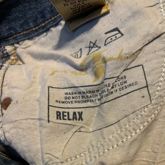 7 For All Mankind Relaxed Straight Leg Mens Jeans Size 31 - Picture 5 of 6